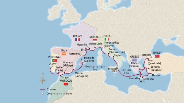 Iberia, the Mediterranean & Aegean