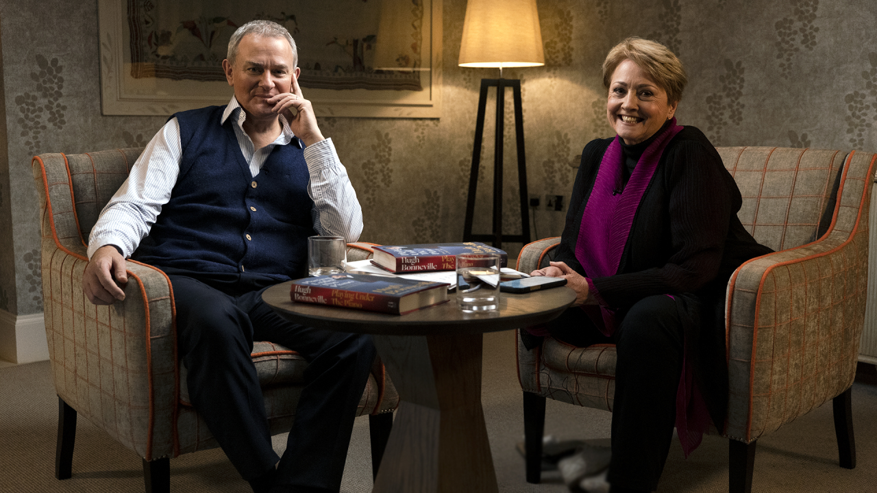 Anne Diamond interviews acclaimed British actor Hugh Bonneville)